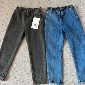 Girls Zara Baggy Jeans - 2 pairs